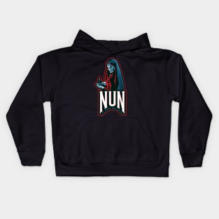 Creepy Horror "Nun Of Your Business" Sarcastic Kids Hoodie